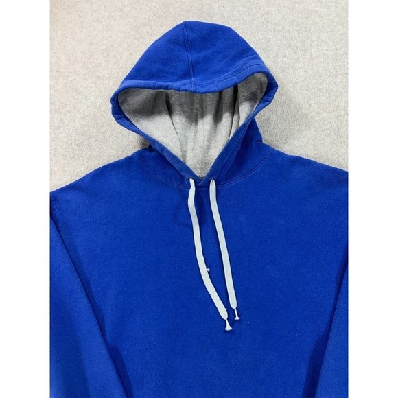 Champion ECO Authentic Cotton Blend Hoodie‎ Sweatshirt (Men's Large) Blue - Picture 2 of 12